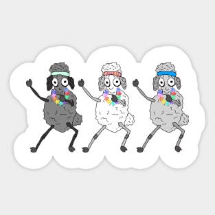 Dancing Sheeps Sticker